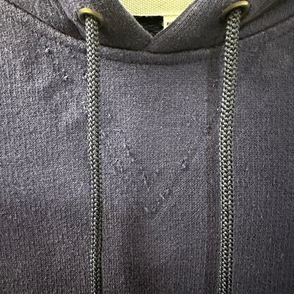 Rare Maison Margiela Navy Hoodie 46 Made in Italy - Picture 5 of 13